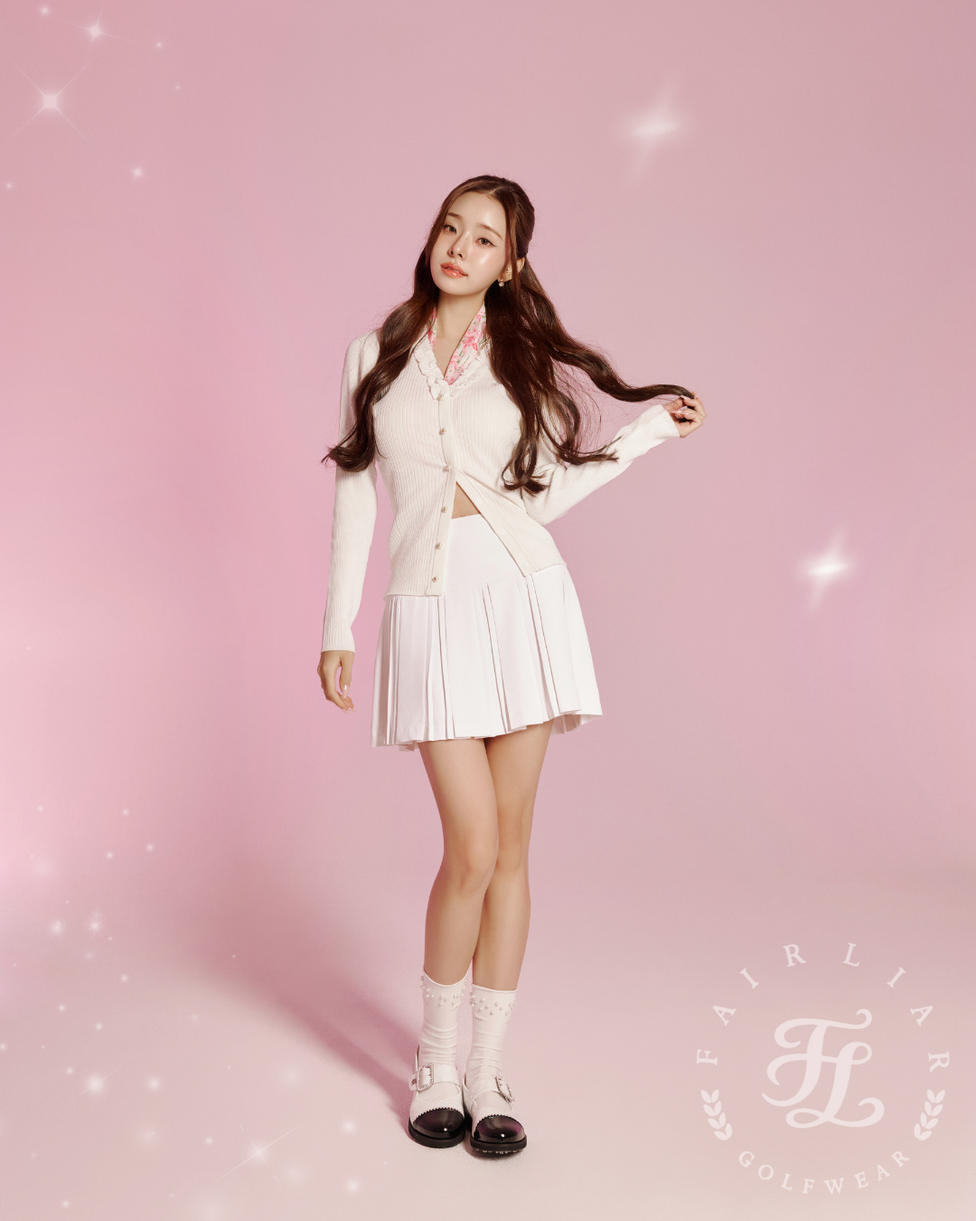 RIBBED FRILL CARDIGAN