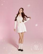 RIBBED FRILL CARDIGAN