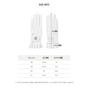 FRILL CRYSTAL LOGO GLOVES