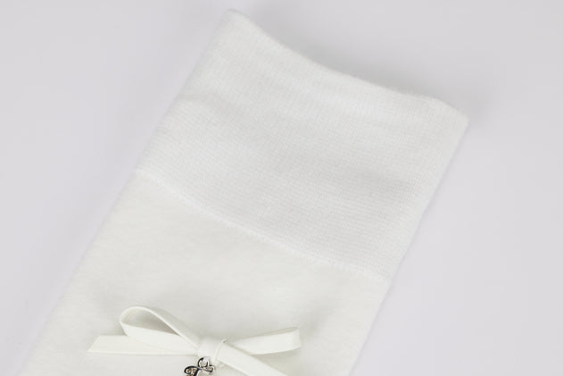 LEATHER RIBBON KNEE-HIGH SOCKS