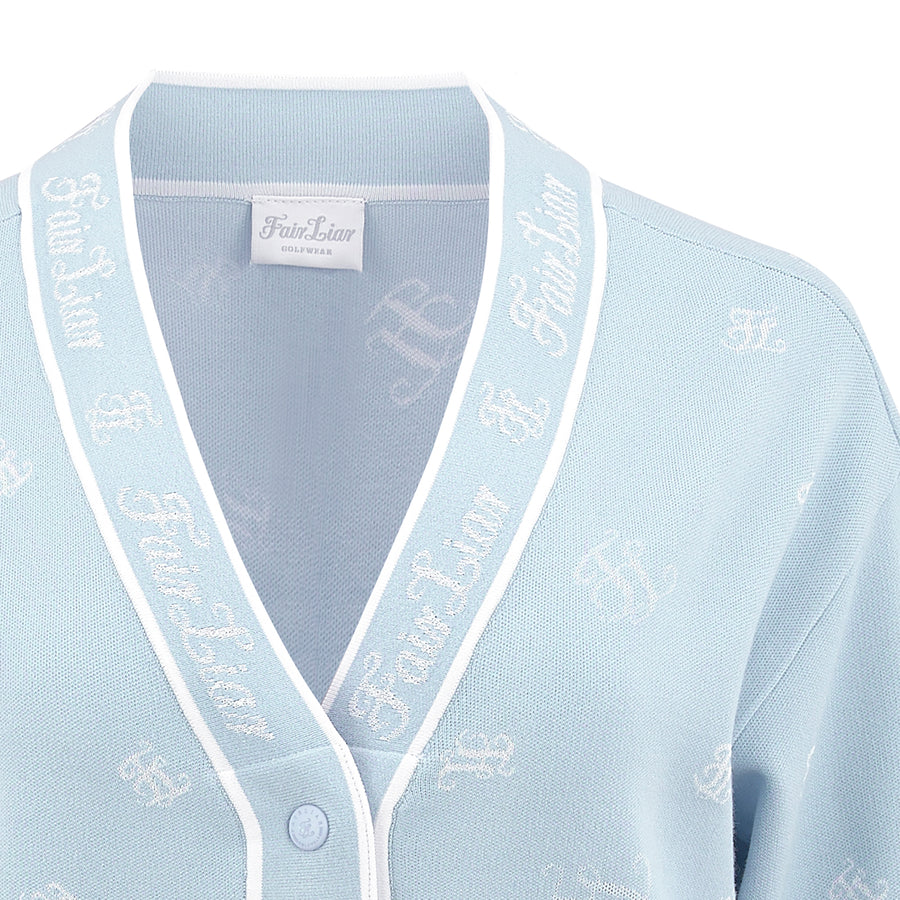 LOGO LOOSE FIT CARDIGAN