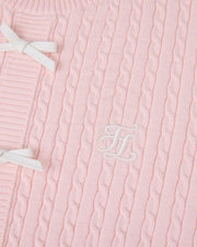 RIBBON 3/4 SLEEVE CROP KNIT