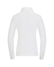 HOUNDSTOOTH JACQUARD COLLAR T-SHIRT