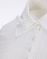 HOUNDSTOOTH JACQUARD COLLAR T-SHIRT