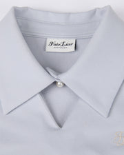 SCARF SET SHOULDER SHIRRING T-SHIRT