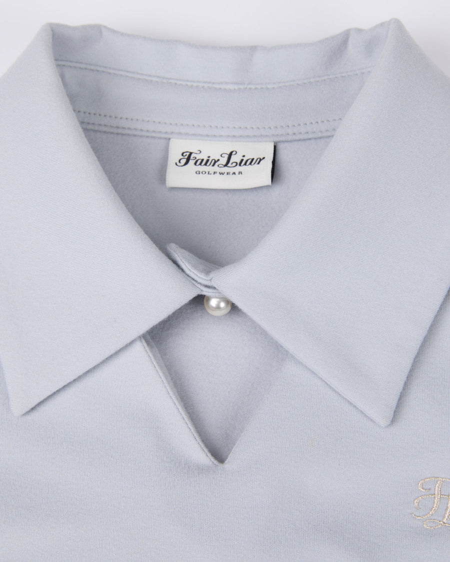 SCARF SET SHOULDER SHIRRING T-SHIRT