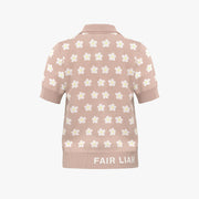 FLOWER THREE QUARTER KNIT