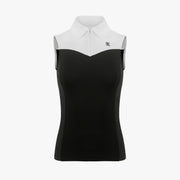 COLOUR BLOCK SLEEVELESS T-SHIRT