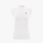 TULIP COLLAR SLEEVELESS T-SHIRT