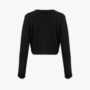 SEE-THROUGH CROP CARDIGAN