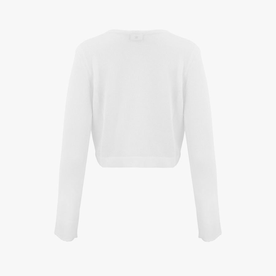 SEE-THROUGH CROP CARDIGAN