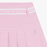 HIGH-WAIST RIBBON SET PLEATED SKIRT