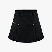 HIGH-WAISTED SIDE PLEATED SKIRT