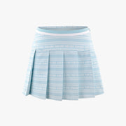 LOGO PATTERN PRINT PLEATED SKIRT