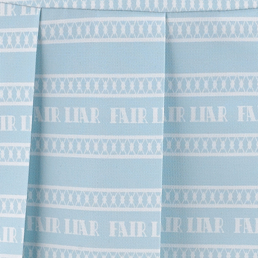 LOGO PATTERN PRINT PLEATED SKIRT