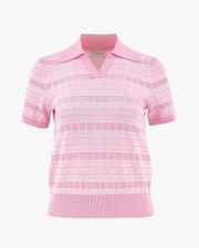 JACQUARD SHORT SLEEVE KNIT