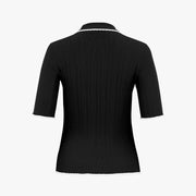 SCALLOP COLLAR CHILBU KNIT