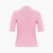 SCALLOP COLLAR CHILBU KNIT