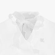 ORGANZA RIBBON SLEEVELESS T-SHIRT