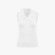 ORGANZA RIBBON SLEEVELESS T-SHIRT