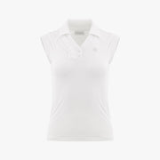 FRILL V-NECK SLEEVELESS T-SHIRT