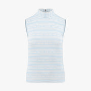 LOGO PATTERN PRINT SLEEVELESS T-SHIRT