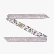 FLOWER BELT HIGH-WAIST PLEATS SKIRT