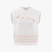 FLOWER LOGO KNIT VEST