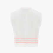 FLOWER LOGO KNIT VEST