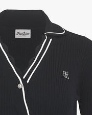 OBILIQUE V-NECK KNIT