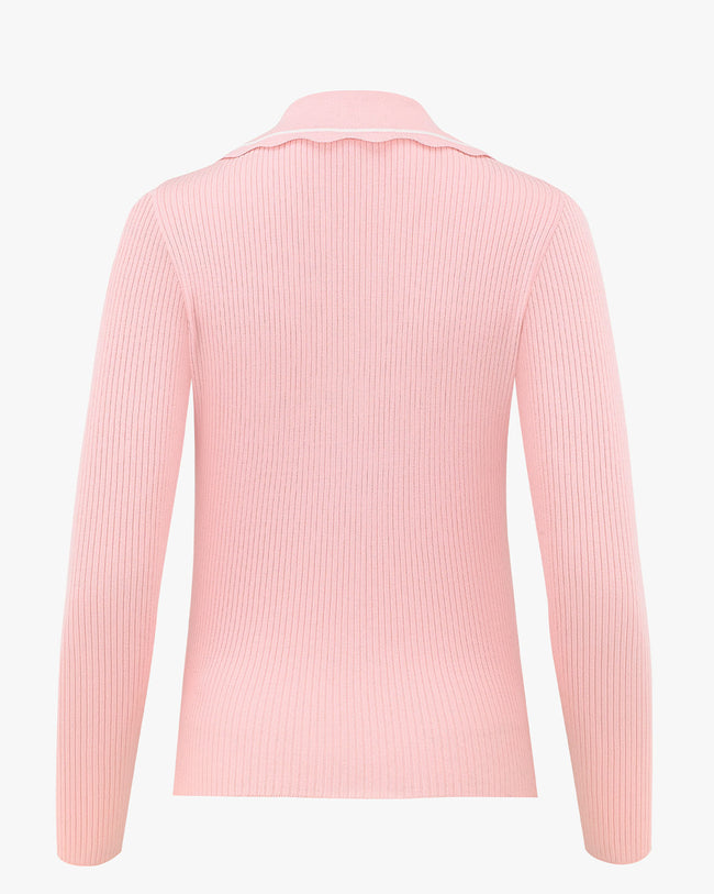 OBILIQUE V-NECK KNIT