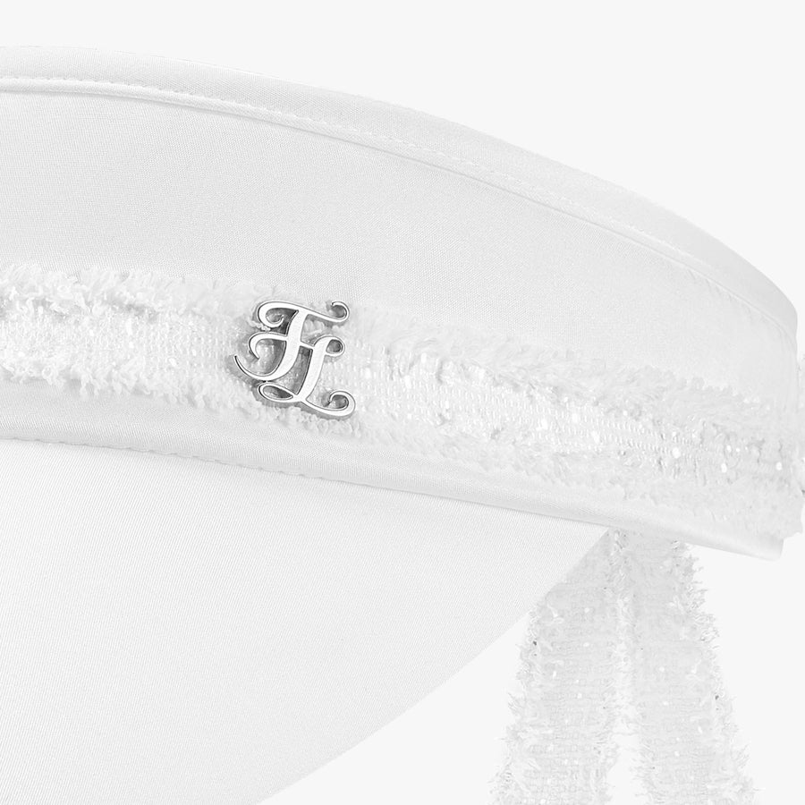 TWEED TAPE RIBBON VISOR