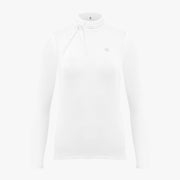 PLEATED RIBBON DETAIL COOLING T-SHIRT