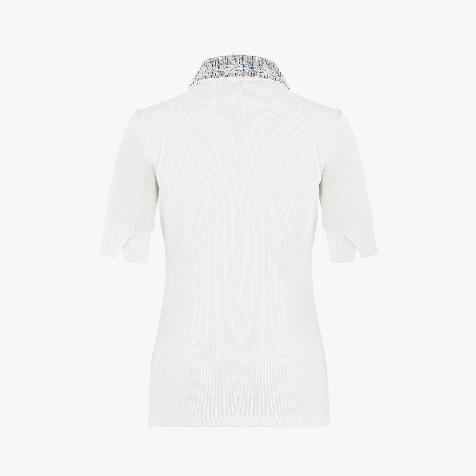 TWEED COLLAR SEVEN PART T-SHIRT