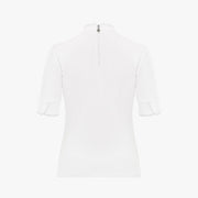 FRILL HIGH NECK 3/4 SLEEVE T-SHIRT