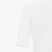 FRILL HIGH NECK 3/4 SLEEVE T-SHIRT