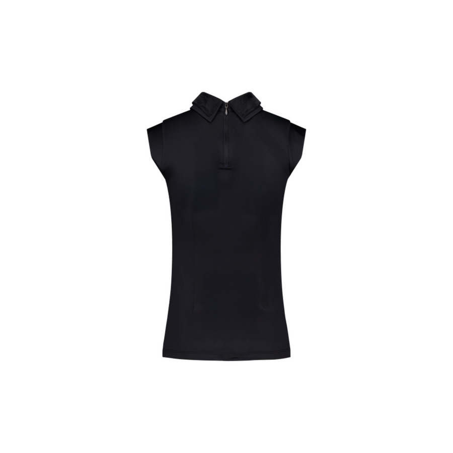 SHIRRING SLEEVELESS T-SHIRT