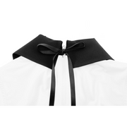 BIG COLLAR RIBBON SLEEVELESS T-SHIRT