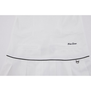 COLLAR PLEATED ZIP-UP DRESS