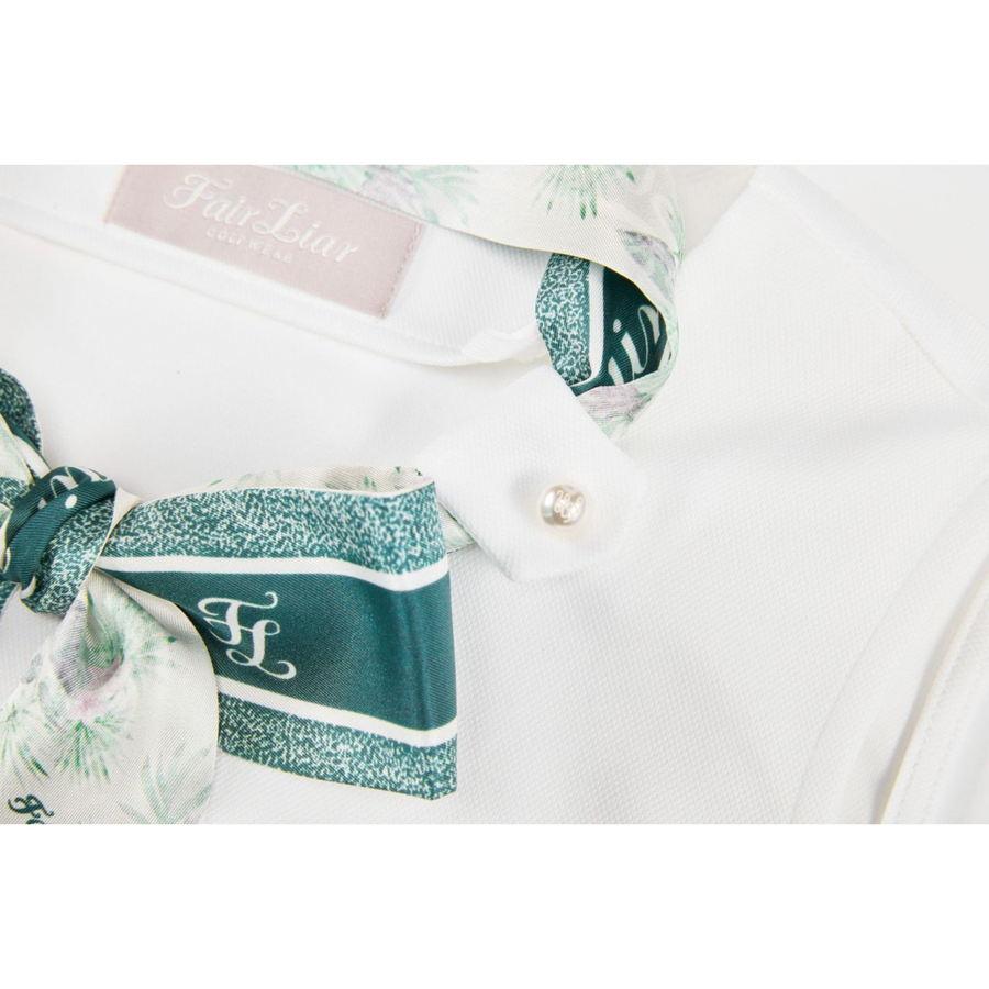 BOTANICAL SCARF SLEEVELESS T-SHIRT