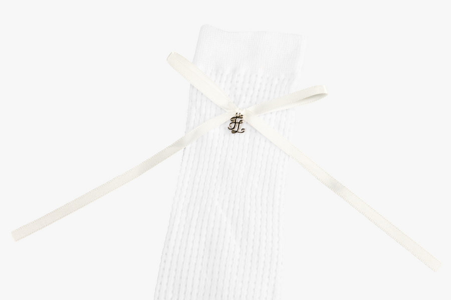 MESH RIBBON KNEE SOCKS
