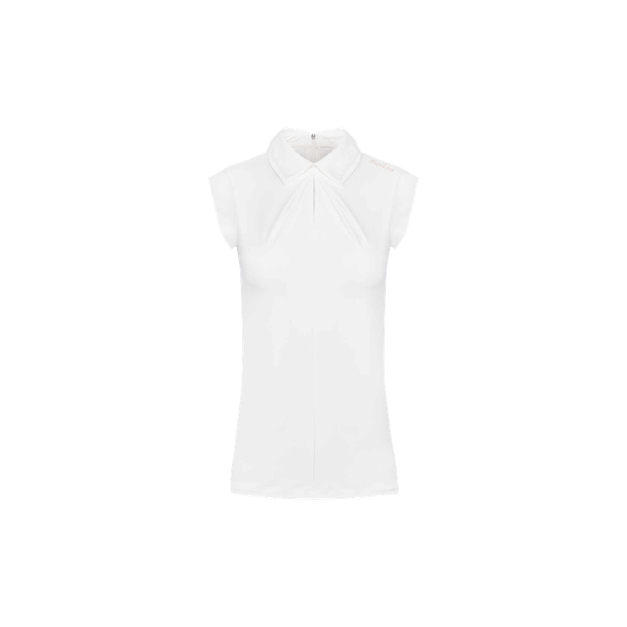 SHIRRING SLEEVELESS T-SHIRT