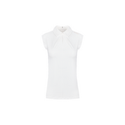 SHIRRING SLEEVELESS T-SHIRT