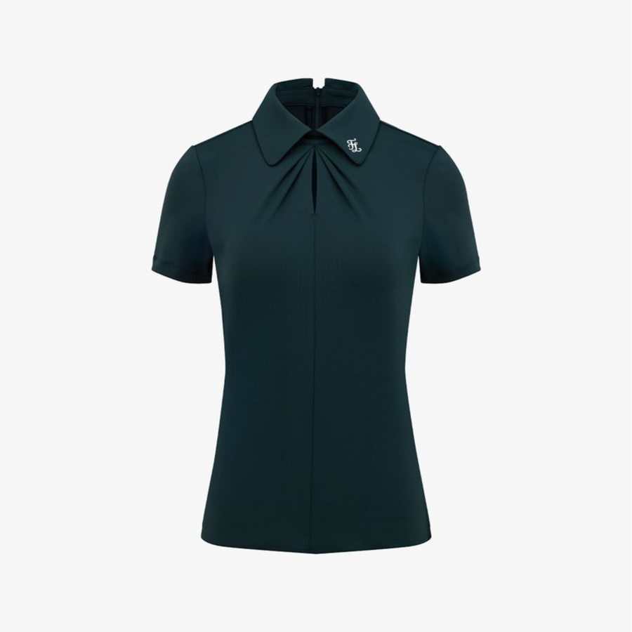 FRONT SHIRRING T-SHIRT
