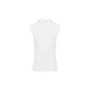 SHIRRING SLEEVELESS T-SHIRT