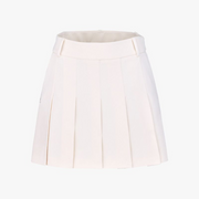 LETTERING JACQUARD PLEATED SKIRT