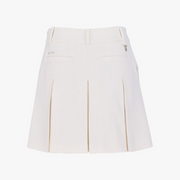 LETTERING JACQUARD PLEATED SKIRT