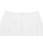 UNBALANCED PLEATED SKIRT