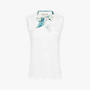 BOTANICAL SCARF SLEEVELESS T-SHIRT