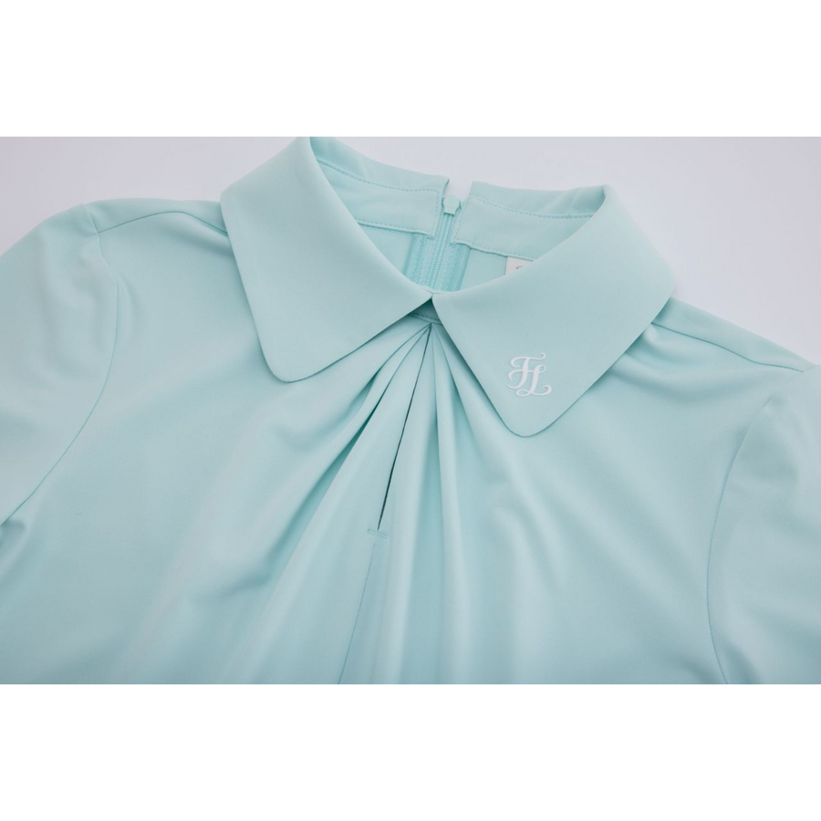 FRONT SHIRRING T-SHIRT